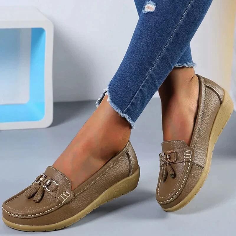 Orthopedische leren loafers – Isabella
