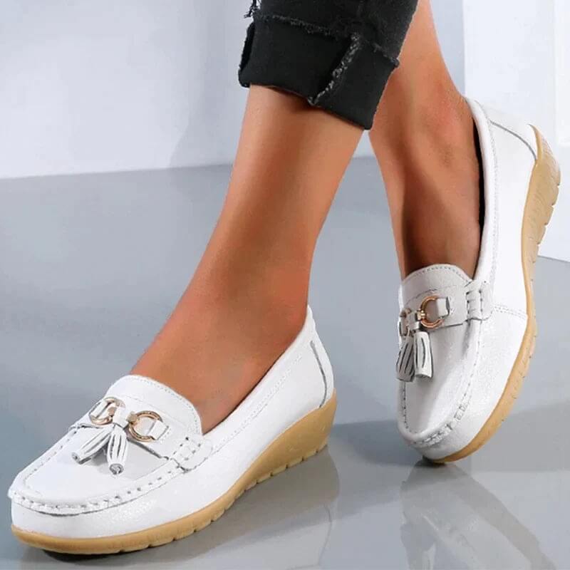 Orthopedische leren loafers – Isabella