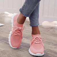 Orthopedische sneakers met mesh bovenwerk