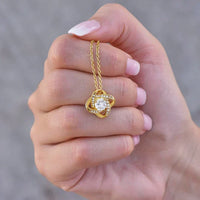 Eeuwige Rozenbox met Roos en Ketting