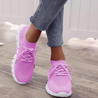 Orthopedische sneakers met mesh bovenwerk