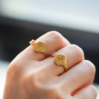 Ring met Geboortebloem en Geboortesteen