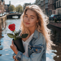 Klassieke Eeuwige Roos met Steel