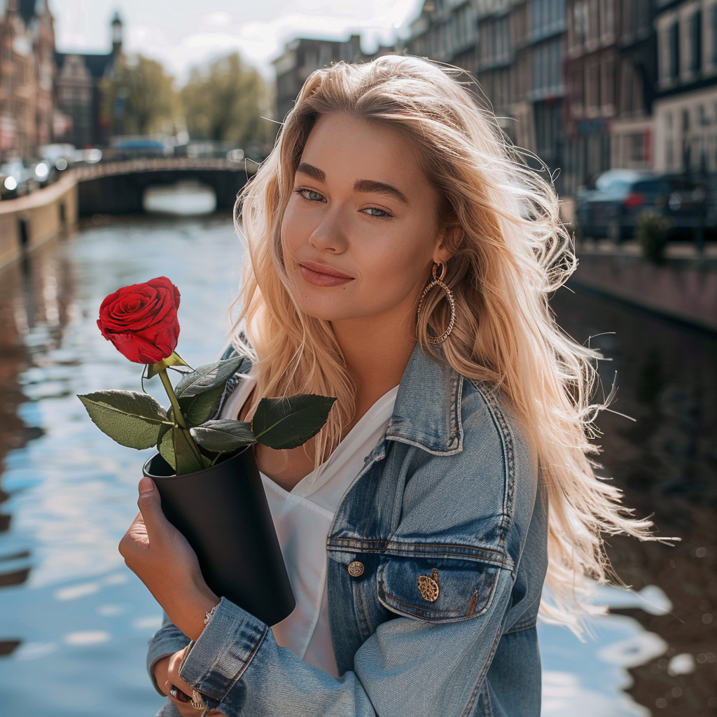 Klassieke Eeuwige Roos met Steel