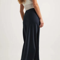Satijnen rok met hoge taille – Leona