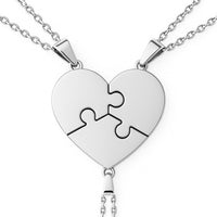 Puzzelhart Ketting