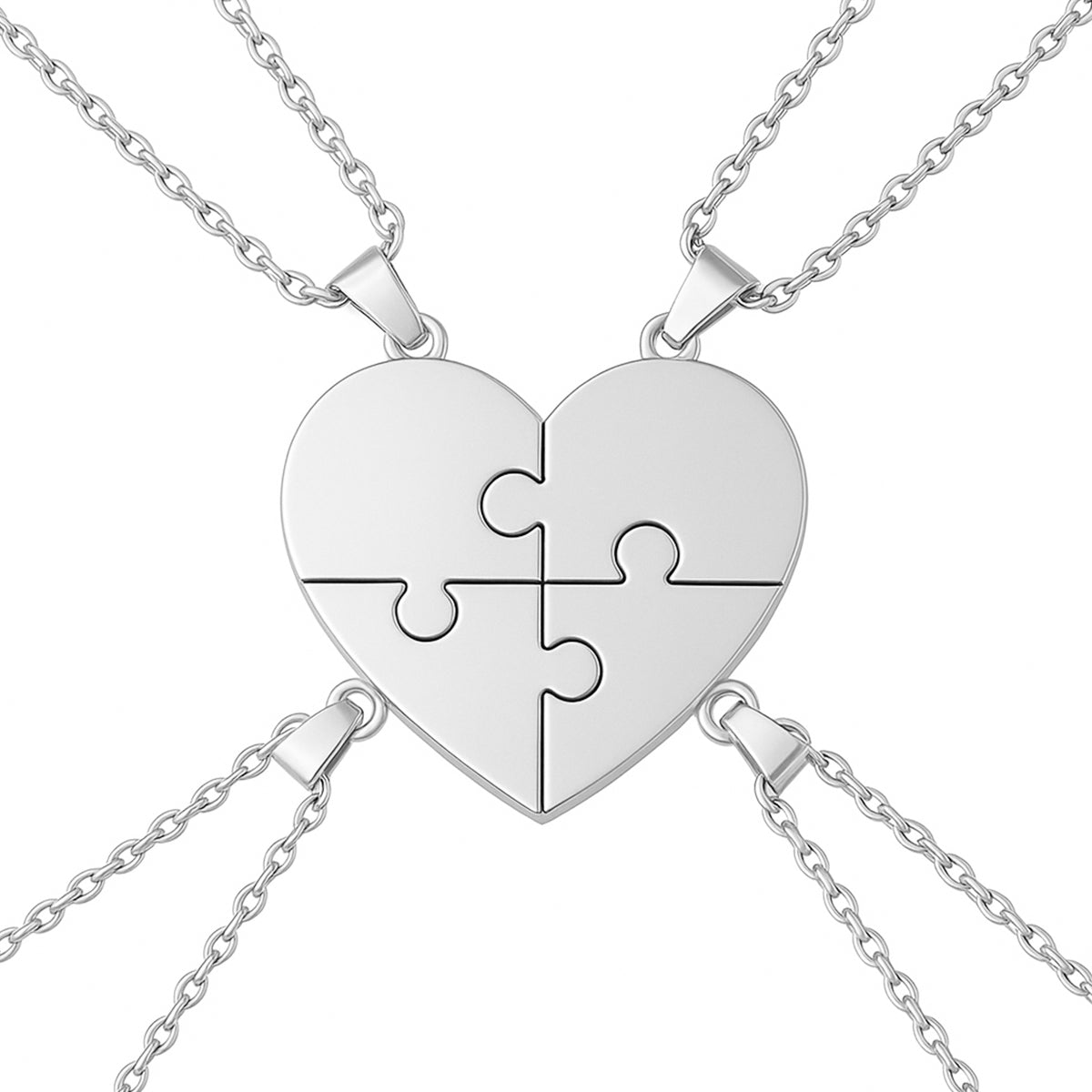 Puzzelhart Ketting