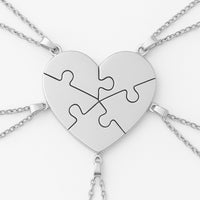 Puzzelhart Ketting