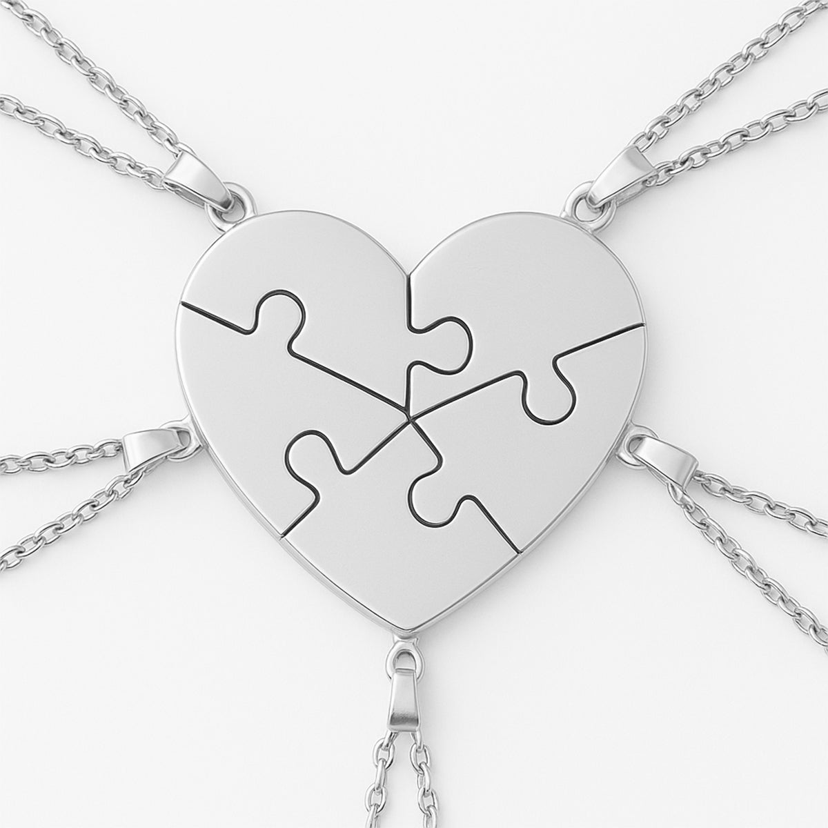 Puzzelhart Ketting