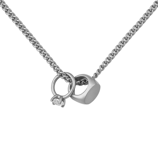 Mini Belofte Ring Ketting