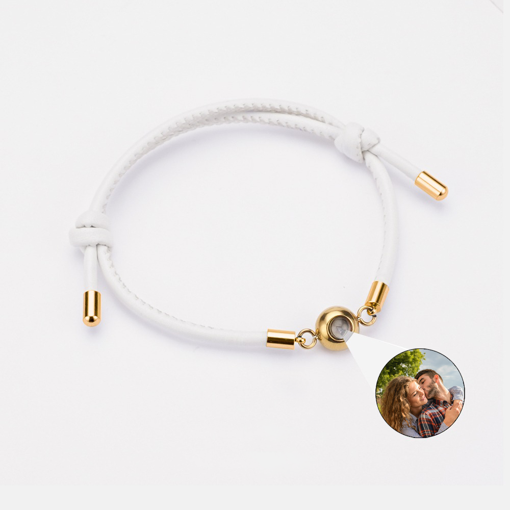 Leren Projectie Armband met Cadeaudoos