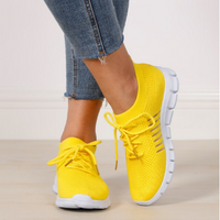 Orthopedische sneakers met mesh bovenwerk