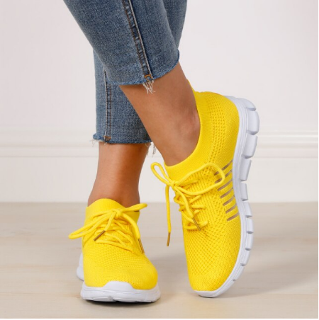 Orthopedische sneakers met mesh bovenwerk